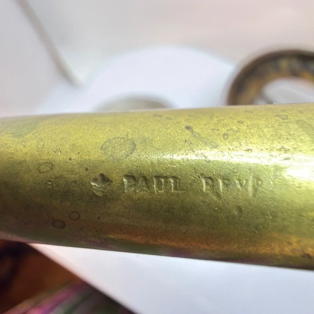 Vintage Paul Revere Copper Fondue Set Brass Stand USA Limited Edition MCM